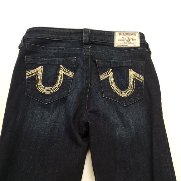True Religion Becca Bootcut Mid Rise Lurex Rainbow  Size 29 - Picture 6 of 12
